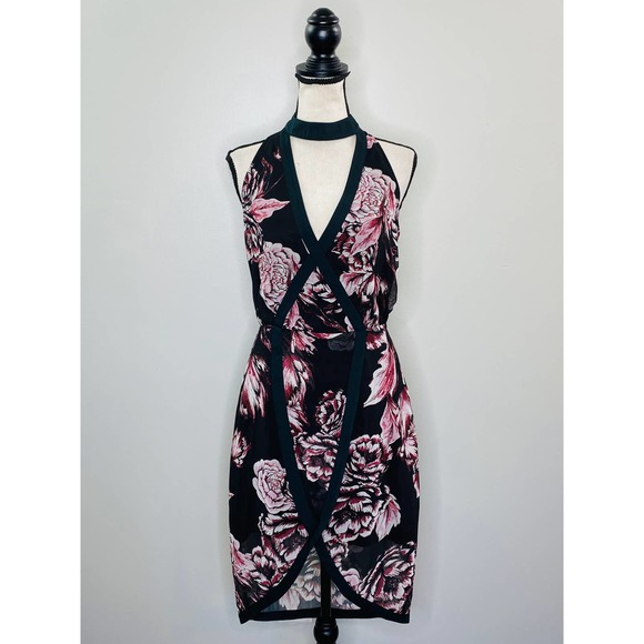Keepsake The Label Floral Dress Open Back High Low Women Small Femme Luxe - Picture 1 of 12